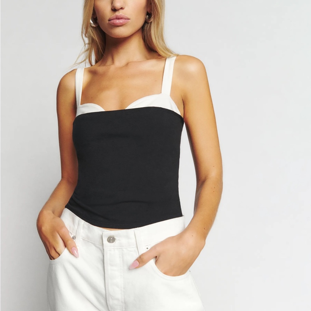 REFORMATION HARLAN KNIT TOP